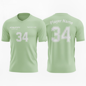 Camiseta de fútbol y camiseta de fútbol Ropa deportiva cómoda con logotipo y números de equipo Perfecta para juegos de fútbol y fútbol - Product Image 1