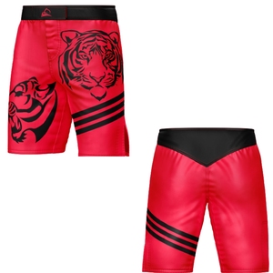 Pantalones cortos de boxeo MMA personalizados de alta calidad, ropa deportiva elástica con diseños OEM, embalaje personalizado - Product Image 3