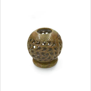 ที่ใส่เทียนทีไลท์แกะสลักจากหินธรรมชาติ ผลิตในโรงงานอินเดีย ทนทาน ออกแบบตามสั่ง ตกแต่งบ้านในเทศกาล ราคาขายส่ง - Product Image 4