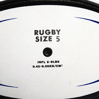 Ballon de rugby gonflable personnalisé avec logo, couleur, taille officielle, en caoutchouc de haute qualité, durable, écologique, pour usage extérieur, personnalisable