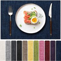 Ensemble de sets de table classiques en feutre de 3 mm d'épaisseur, 8 pièces, résistants à la chaleur, antidérapants, absorbants, pour table à manger