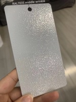 Revêtement en poudre polyester texturé gris blanc RAL 9002