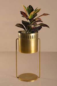 กระถางต้นไม้เหล็กสีฟ้าหรูหราทนทานสำหรับบ้านและสวน - Product Image 2