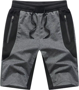 2025 pantalones cortos de gimnasio de felpa francesa para hombre personalizados 100% algodón polar sólido antiarrugas al por mayor Jersey casuales para deportes al aire libre sudor - Product Image 1