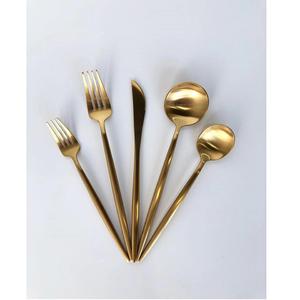 Juego de Cubiertos de Metal chapado en oro brillante de latón con mango martillado para el hogar y la boda, decoración de mesa, juegos de cubiertos - Product Image 5