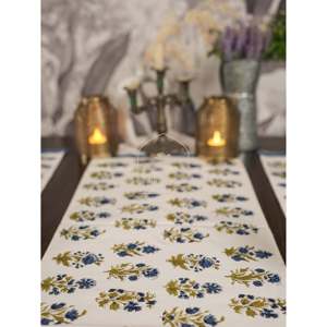 Camino de mesa Nava Jacquard a rayas, camino tejido Floral para mesa de comedor, cocina, hogar, Hotel, uso para vacaciones de Navidad de verano - Product Image 2