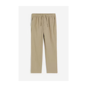 Pantalones casuales de alta elasticidad, pantalones de traje de negocios, rectos, cómodos, cintura elástica, pantalones de lino de pierna ancha para mujeres de Bangladesh - Product Image 6