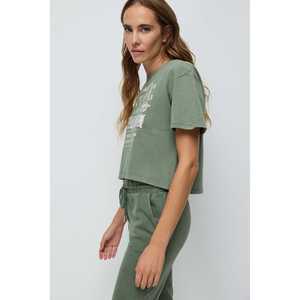 Sweat-shirt imprimé à manches courtes 100 % coton - Product Image 2