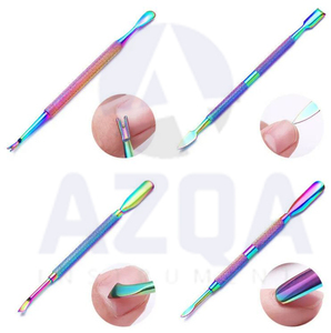 Empujador de Cutículas y Lima de Uñas de Acero Inoxidable de Alta Calidad, Removedor de Cutículas, Herramienta de Cuidado de Manicura - Product Image 1