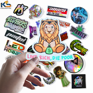 สติกเกอร์โลโก้ตกแต่งแบบไดคัทมีกาวในตัวปรับแต่งได้ติดทนนานกันน้ำมีดีไซน์ส่วนตัว - Product Image 3