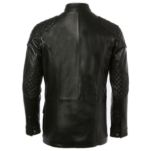 Chaqueta de Cuero para Motocicleta de Alta Calidad 2026, Chaqueta Elegante Personalizada para Hombre, Nueva Chaqueta de Cuero con Cremallera - Product Image 3