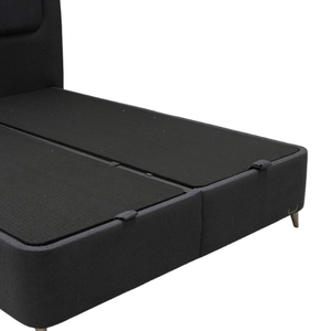 Ensemble de lit Mundo personnalisable, rembourré, durable, avec base de rangement et tête de lit relevable, confortable, bleu marine, pour chambre à coucher, vente en gros et exportation - Product Image 5