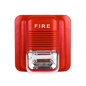Sirène incendie adressable sans fil accessoire de système d'alarme incendie Système d'alarme domestique Sirène stroboscopique intelligente