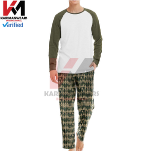 Conjunto de pijamas para hombre, pijamas de algodón suave, ropa de dormir de manga larga para hombre, pantalones con bolsillos, ropa de dormir acogedora, ropa de dormir para todas las estaciones - Product Image 5