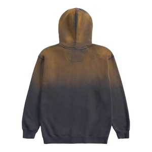Sweats à capuche d'hiver personnalisés de haute qualité pour hommes, lavage à l'acide, 100% coton, logo personnalisé, fermeture éclair intégrale, respirant - Product Image 2