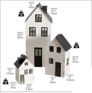 Juego de 3 farolillos navideños elegantes y elegantes, decoración elegante para festivales para Navidad, Pascua y otras ocasiones, gran idea de regalo - Product Image 3