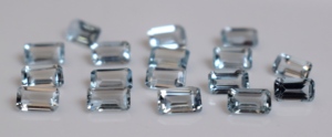 ธรรมชาติที่ดีแสงสีฟ้าแปดเหลี่ยม3X5mm อความารีน-หลวมอะความารีนที่ดี - Product Image 2