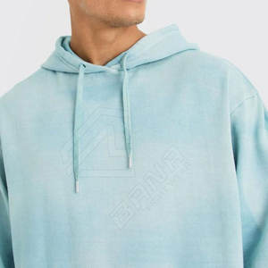 Conjunto de Sudadera con capucha de gran tamaño de estilo callejero personalizable para hombre, chándal informal cómodo de talla grande para fashionistas - Product Image 6