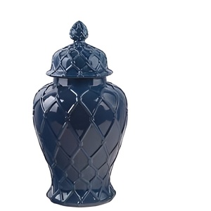 Elegante Coral Metal Tarros de jengibre grandes Almacenamiento de cocina Tarros de jengibre de metal Tarros de mesa Tarro de jengibre de diseñador - Product Image 1