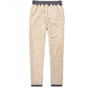 Pantalons d'hiver décontractés pour hommes Sherpa Fleece Wool Warmth Plus Size Joggers Nouvelle mode Épaissir les pantalons pour hommes à rayures droites incurvées - Product Image 3