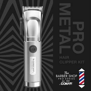 Tondeuse professionnelle rechargeable USB pour hommes, kit de coupe de cheveux et de barbe en acier inoxydable, réglable, pour la moustache - Product Image 1