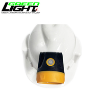 3.8Ah Recargable Miners Cap Lamp Casco inalámbrico Luz 10000lux IP68 PC Material Led Miner Lamp