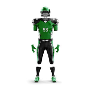 Diseña tu propio uniforme de fútbol americano personalizado con diseño de color de equipo Logotipo bordado Impresión por sublimación completa Proveedor OEM - Product Image 5