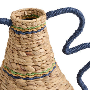 Vases en jacinthe d'eau tissés à la main décoratifs vintage faits à la main à vendre fabricant fait main du Vietnam - Product Image 6