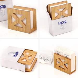 Porte-serviettes verni en bois massif naturel rustique pour Table de cuisine et comptoirs Porte-serviettes de Noël Style ferme - Product Image 4