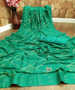 Nouveau fabuleux Festival porter coton soie broderie travail Saree Blouse pièce pour les femmes indiennes bas prix Surat Alphanumero indien - Product Image 2