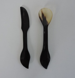New Horn Salad Serving <b>Spoons</b> with Buffalo Horn Latest Design Banquet Party <b>Table</b> Decoration Flatware Sets Cooking - Product Image 2