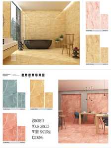 Azulejos de porcelana de diseño moderno de 600x1200mm, azulejos de suelo de pared de superficie brillante multicolor para uso en apartamentos, exportación adecuada para más de 5 años - Product Image 2