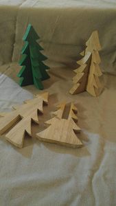 AVEC ARBRE DE NOËL DÉCORATION ÉCOLOGIQUE CADEAU FAIT MAIN Arbre en bois ornemental Fabriqué en cerisier un arbre pour toute saison - Product Image 6