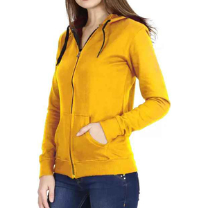 เสื้อมีฮู้ดสำหรับผู้หญิงผ้าฟลีซผ้าฝ้ายลำลองสำหรับฤดูหนาวโลโก้แบบกำหนดเอง - Product Image 4