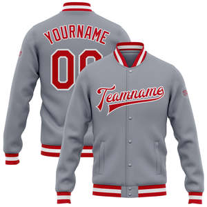 Veste universitaire vintage à logo personnalisé pour hommes, vestes Letterman de baseball brodées en laine de chenille, manches en cuir vierge solide à l'avant - Product Image 5