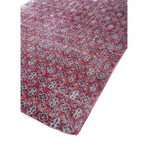 Tapis en laine noués à la main de grande taille, style vintage, motif médaillon rouge et orange, pour salon ou couloir - Pae-2243 - Product Image 2