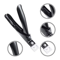 Cortauñas Profesional de Acero Inoxidable de Alta Calidad con Cuchilla Curva y Abertura Ancha para Uñas Gruesas, Artificiales, de Dedos de Manos y Pies, para Salón y Hogar