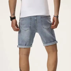 Fabricante 2025 nuevos pantalones cortos de mezclilla de moda para hombres/pantalones cortos de mezclilla de precio barato para hombres/pantalones cortos de mezclilla rasgados con logotipo personalizado para hombres - Product Image 6