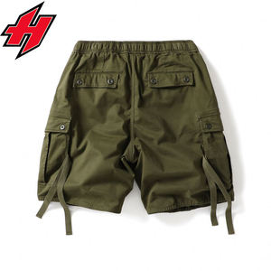 Pantalones Cortos Cargo de Algodón 100% Vintage con Estampado Floral para Hombre, Personalizados, Multibolsillos, Holgados, de Moda, Finos, Ecológicos, Antiarrugas e Impermeables - Product Image 4