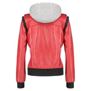 Chaqueta de Motocicleta de Cuero Genuino para Mujer, Calidad Premium, Hecha a Medida, con Estampado Elegante, Acabado Invernal, Resistente al Viento y Ecológica - Product Image 3