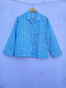 Conjunto de Pijama de Verano para Mujer, de Algodón, Suave y Transpirable, con Estampado Floral, Corte Ajustado, Cuello en V, Botones y Pantalón Largo - Product Image 5