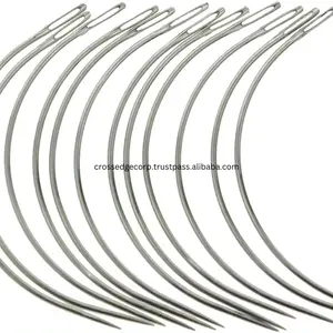 Aiguilles C fabriquées en usine accessoires de couture outil d'extension de cheveux aiguille incurvée pour coudre dans les aiguilles de cheveux de tissage de trame - Product Image 1