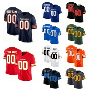 Design personnalisé en gros impression sublimée polyester broderie amérique maillot de football - Product Image 2