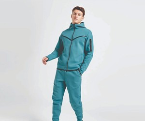 Conjunto Deportivo de Dos Piezas para Mujer, 100% Algodón de Alta Calidad, Estilo Vintage, Transpirable, con Cordón Ajustable, para Invierno - Product Image 1