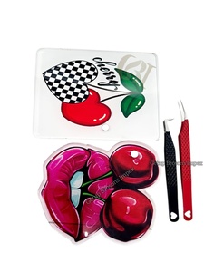 Tuile à cils en acrylique durable de haute qualité avec motif cerise et aimant pour extension de cils, pince à cils, tuile à cils personnalisée disponible - Product Image 6