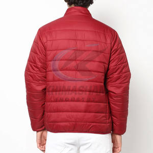 Meilleur prix – Doudoune d'hiver pour homme avec col montant et logo frontal, en tissu polyester de haute qualité, teinture unie – Vente en ligne - Product Image 2