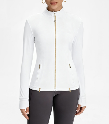 ซิปสีขาวทอง