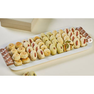 Plateau de service au chocolat en métal blanc de qualité supérieure Design fantaisie bonbons au chocolat servant un plateau à Dessert bonbons - Product Image 5