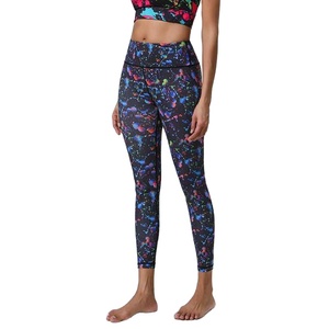 Leggings Deportivos de Cintura Alta, Ajustados, de Satén con Estampado Digital Personalizado para Mujer, de Secado Rápido, Transpirables y de Alta Calidad - Product Image 4
