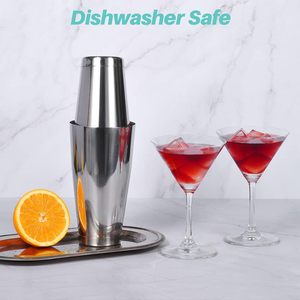 Fabricante Mayorista Metal Martini Shaker Bebida Mezclador para Bartending Acero Inoxidable Boston Shaker Profesional Bar Herramientas - Product Image 3